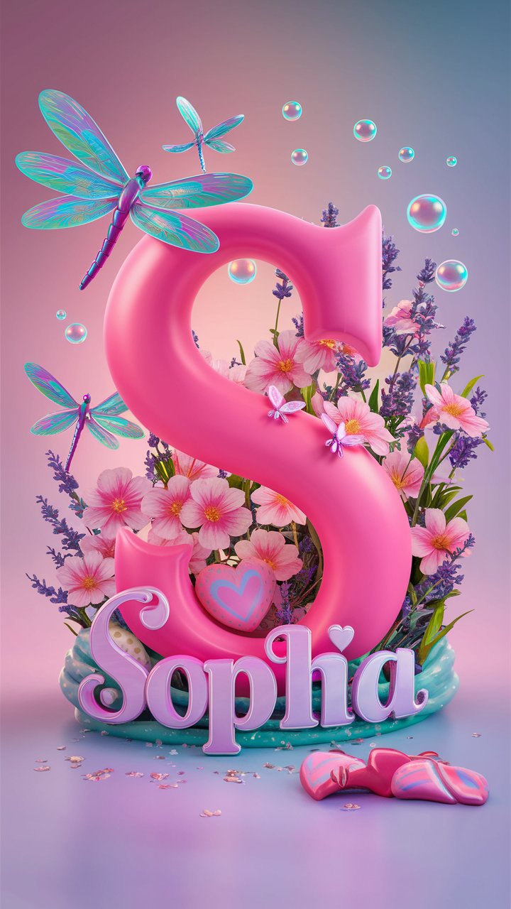 3D Neon Name Art