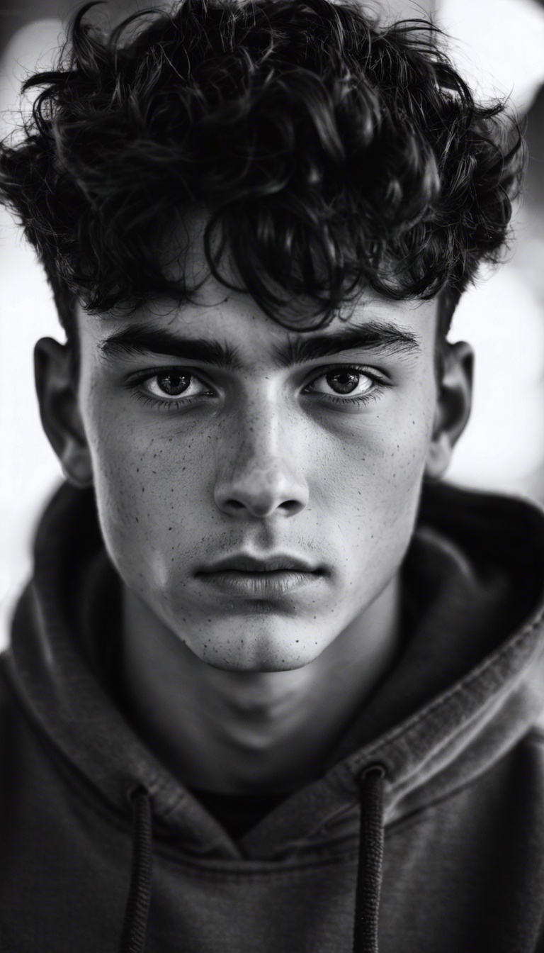 Dramatic Monochrome Portrait SD3 Ultra