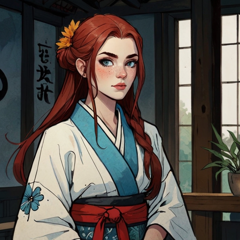 Enchanting Goddess Sketchbook Portrayal