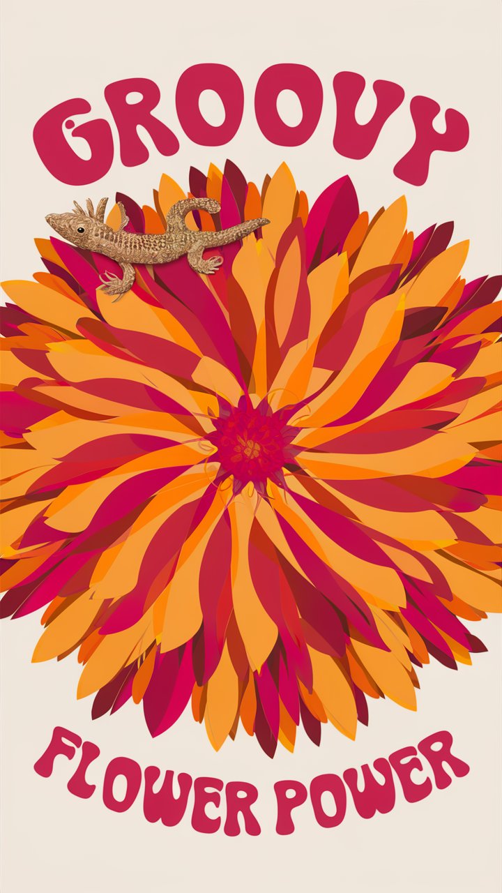 Vintage Floral Typography Illustration
